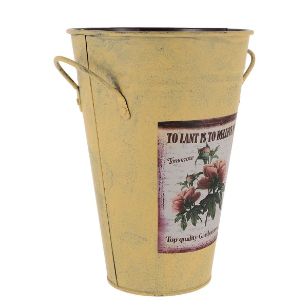 Outdoor Decor Planters Flower Pots Artistic Flowerpot Bark Flower Bucket Farmhouse French Bucket Far