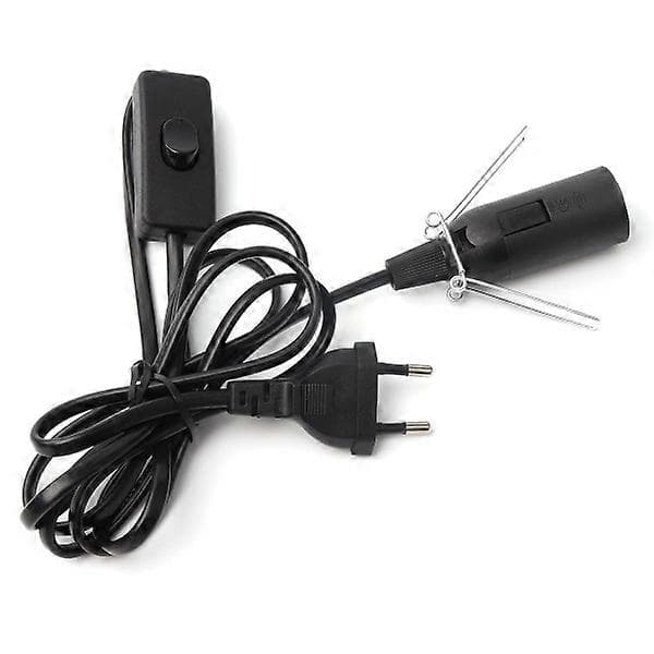 Kabel med strømafbryder til saltlampe - 1,8 m - Fatning til saltlampe