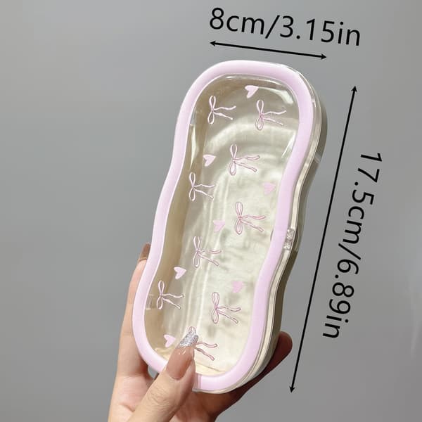 Hard Shell Glasses Case, Transparent wxspss Case, Cute Case for Sunglasses and Reading Glasses