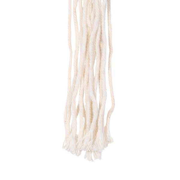 Macrame Växthängare Dubbel Inomhus Utomhus 2-våningar Hängande Planteringskruka Bomullsrep 4 Ben 170 cm