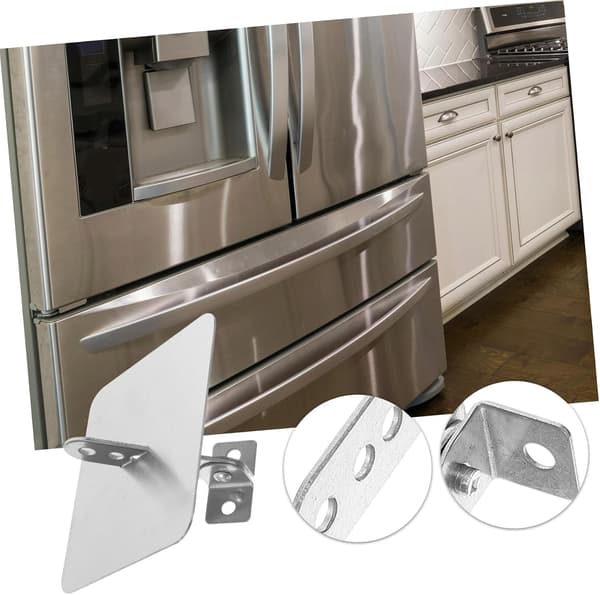 Replacement Lock for Freezer Door in Stainless Steel, Easy Installation, Refrigerator Lock