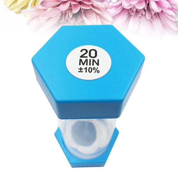 20 Minuters Sandtimer för Barn Hushålls Sandtimer Barn Sandtimer Timer Barn Hexagon Sandtimer