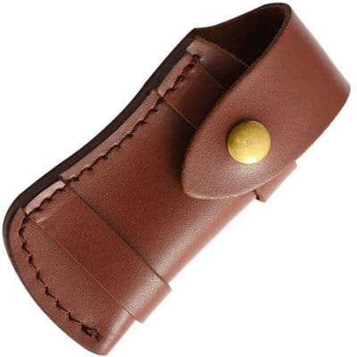 Leather Knife Sheath for Belt, Vertical/Horizontal, YYV Pocket