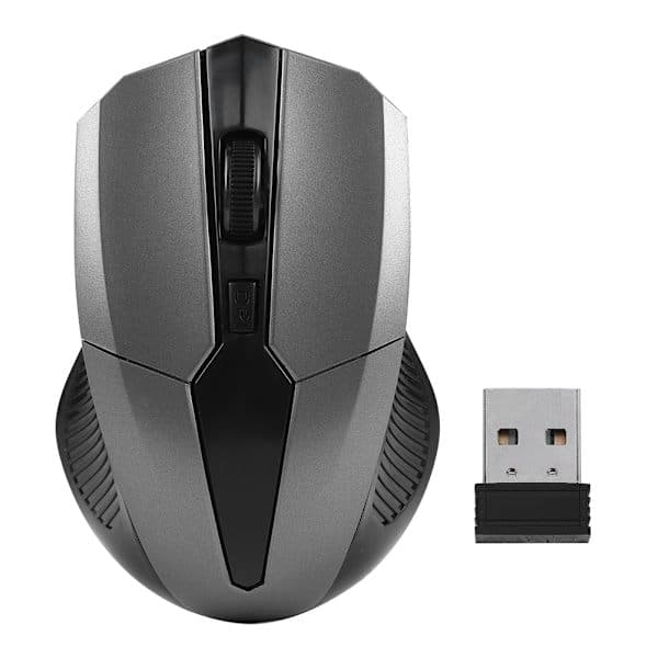 2,4 GHz trådløs optisk mus intelligent USB-mottaker for PC-datamaskin bærbar PC (grå)