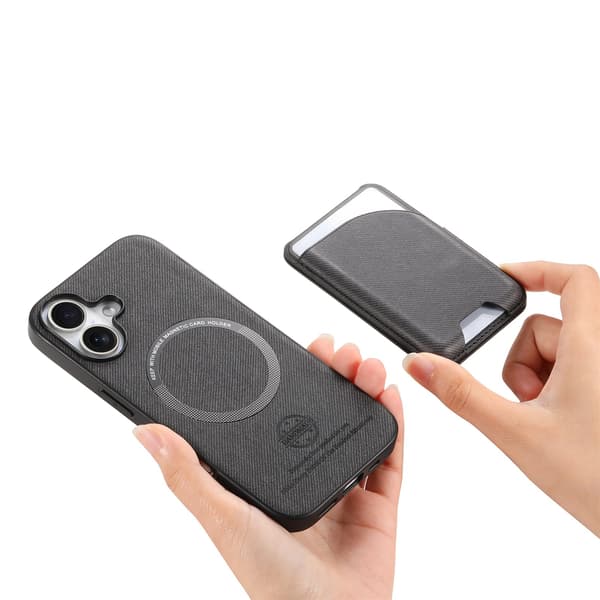 Card Holder Case Compatible with Samsung S23, Magnetic Wallet, Shockproof Cover with Stand Function, Black TPU+PU Material