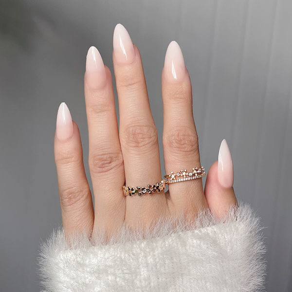 24-piece Almond Shaped False Nails Artificial Nails Press-on Set