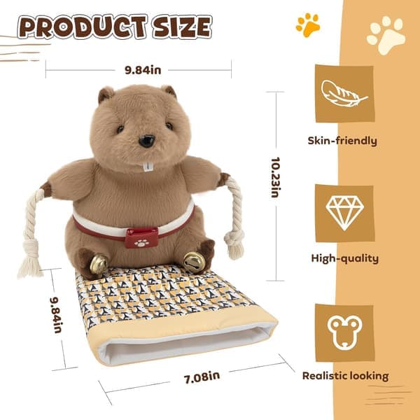 Cat Wrestling Glove Doll with Padding Teasing Bell Interactive Toy to Relieve Boredom [Ho]