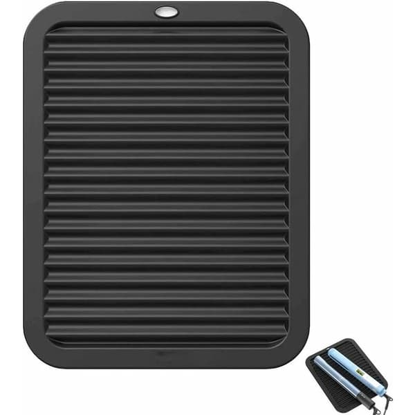 Drying Mat, Silicone Dish Drying Mat, Stainless Heat Resistant Trivet, Multifunctional Drip Mat, 30x23cm