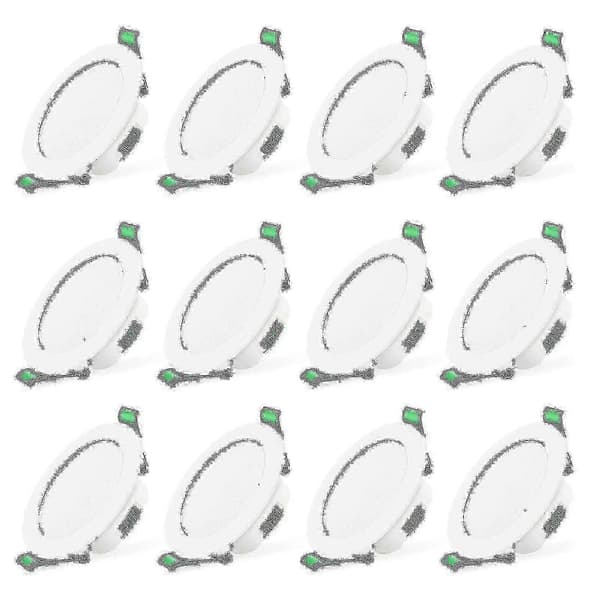 12 stk. 7W Hvid LED Downlight Indbygningsloftlamper Slank Spot Light