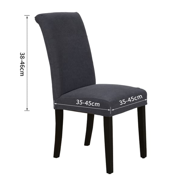 6 stk. spisestoltrekk Jacquard stretch avtakbart vaskbart