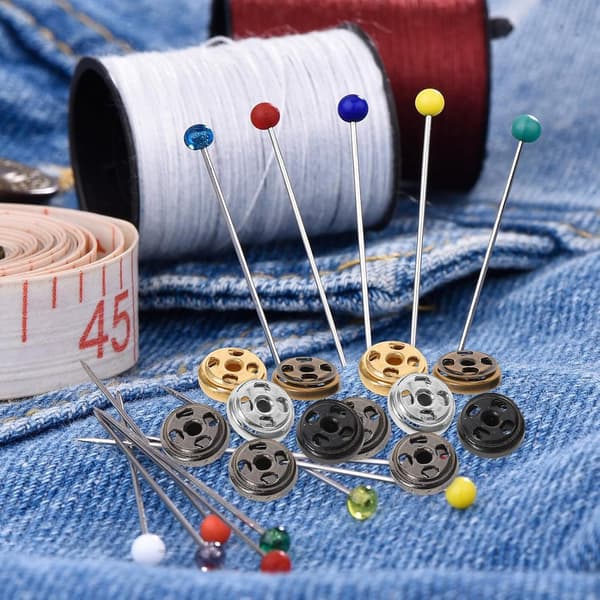 100 sæt 6 mm mini kobberknapper til tøj, sy på metaltrykknapper