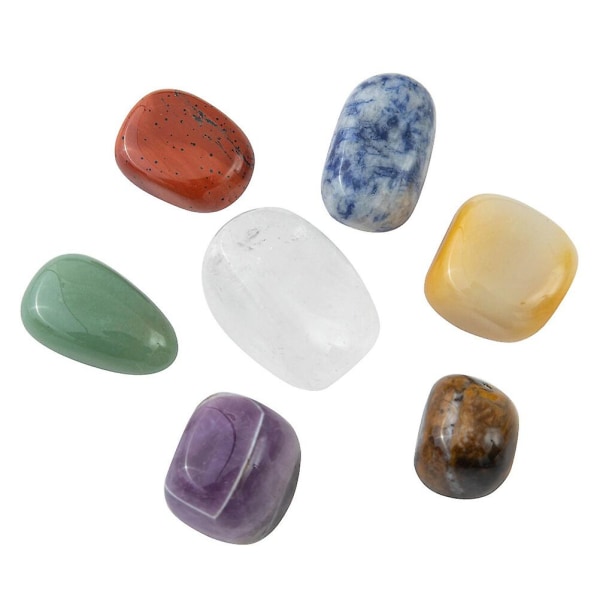 Cirka 7 st Naturlig Kristallsten Healing Dekoration Meditation Utsmyckningar Assorterad färg2X1CM Assorted Color 2X1CM