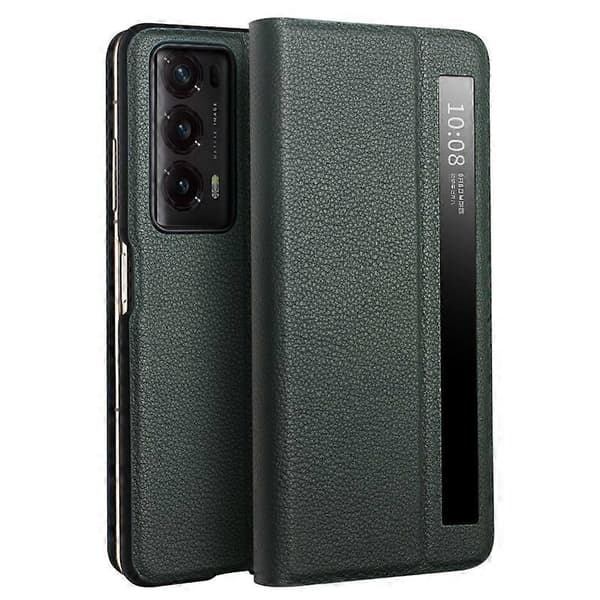 Case for Honor Magic V2 5G Genuine Nappa Leather with Window