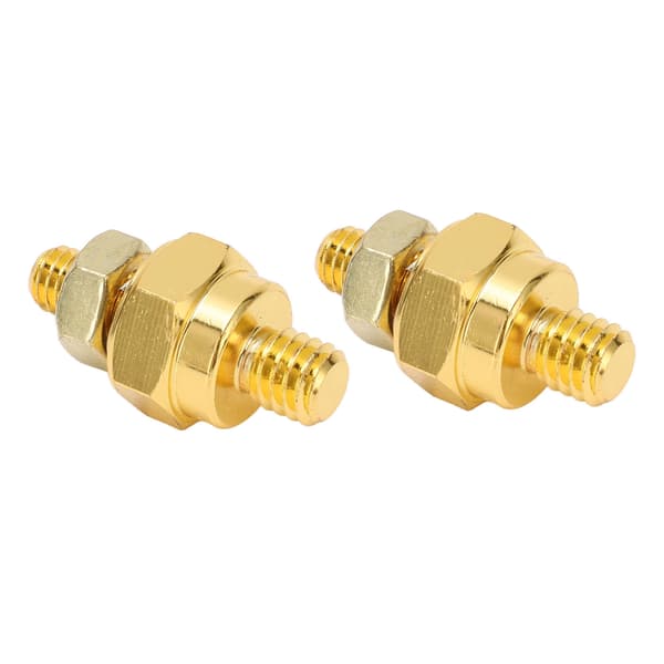2 Pcs Brass Battery Terminal Adapters, Side Post Battery Terminal Adapters, Bolt-On Charging System