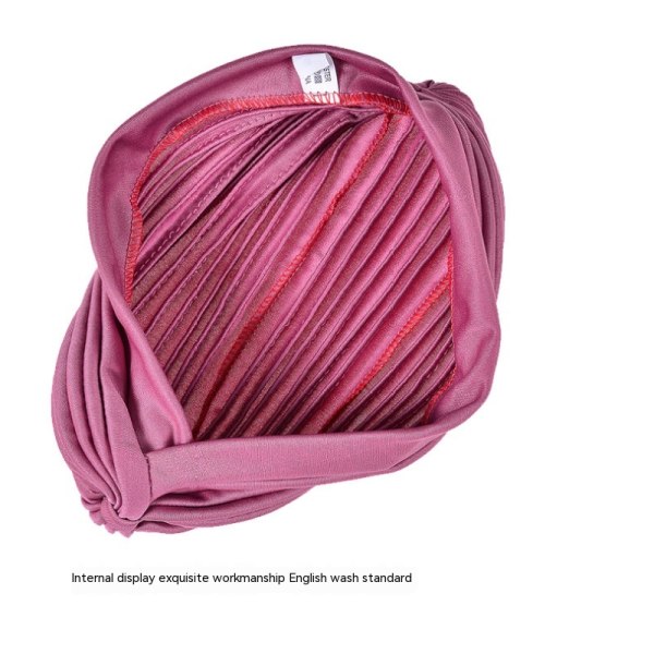 Dame Turban Hat Head Wraps for Women Twist Knot Pre-Tied Bonnet Turbans for Women Pink 1pcs