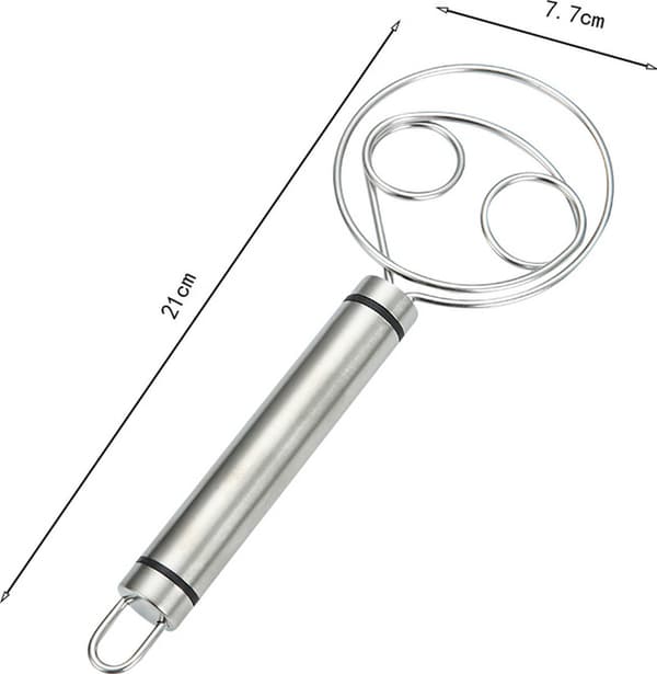 Dough Whisk - 2 pcs Whisk Mixing and Whipping Danish Mixer Spiral Egg Double Ring Kitchen Utensil For Baking in Manual Making Bread Cake_yu