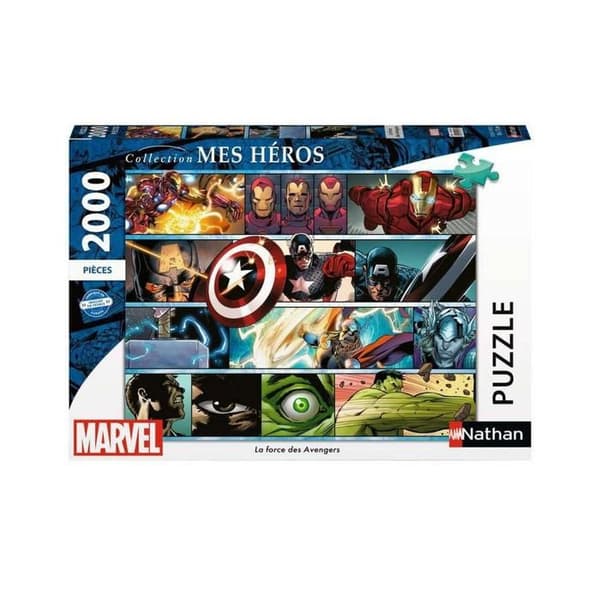 Palapeli 2000 palaa: Avengersin voima - Marvel Valkoinen Vit