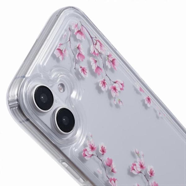 Skal för iPhone 16 Plus TPU Blomstermönster Luftkudde Design Skyddande Skal