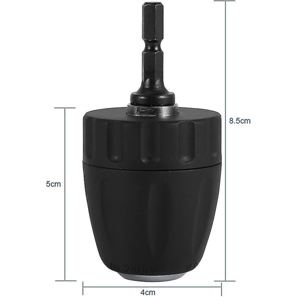 0,8-10 mm 3/8'-24unf nøglefri borepatron med 1/4' sekskantholder Boretilbehør