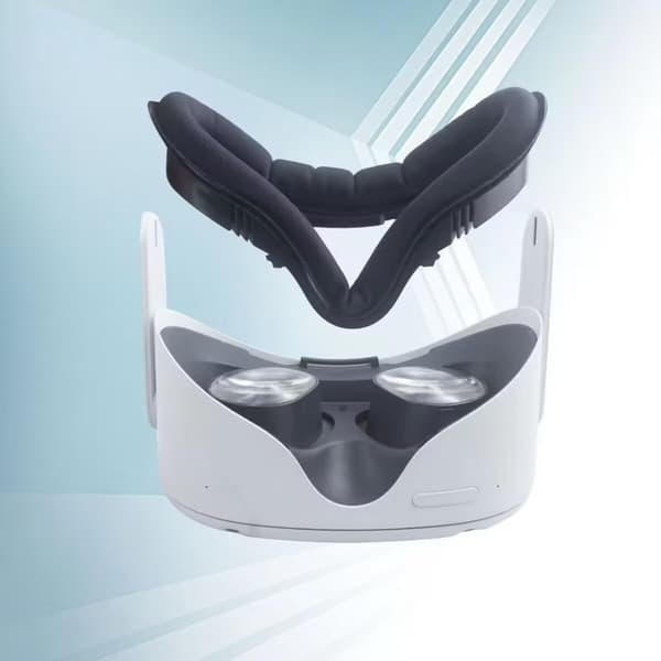 For Meta Quest 2 VR Headset Anti-Sweat Eye Mask VR Face Interface Bracket Protection Anti-Sweat Eye Mask (Black)