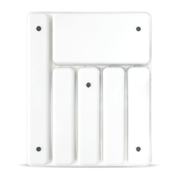 Cutlery tray insert, white, 4.5 x 32 x 40 cm
