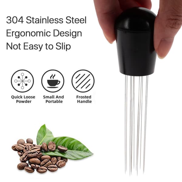 Coffee Stirrer Tamper Distributor WDT Tool Espresso Needle Stirrer Stirring Tool with Stand