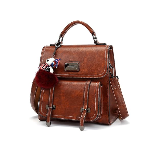 New Retro Style Large Capacity Handbag, Simple and Casual Versatile