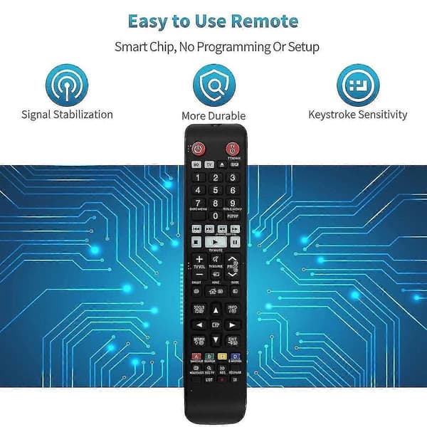 Replacement Remote Control Ak59-00176a Compatible with Samsung Blu-ray Player Bd-h8500 Bdh8900a/xy Bd-h8500a/xy Bd-h8900a/xy-ln