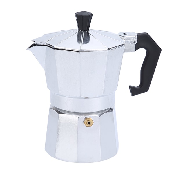 Klassisk spishäll espresso- och kaffebryggare, Moka-kanna för italiensk och kubansk kafébryggning, Greca kaffebryggare, kaféer, 2 koppar, 100
