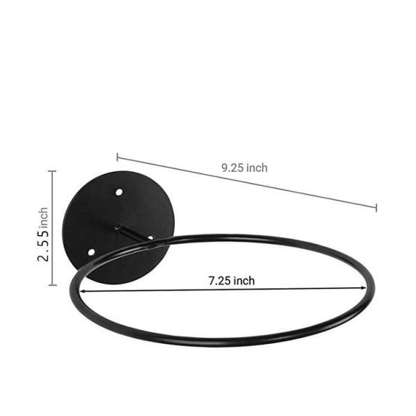 5 stk. Boldholdere Væghængte Basketball Fodbold Display Stativer Til Fodbold Volleyball Træningsbold Black 23.5x18.5cm