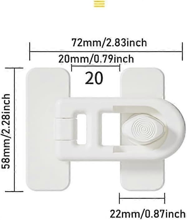 2-pack Babyskydd för kylskåp, kattsäkert, hundsäkert, barnsäkert lås