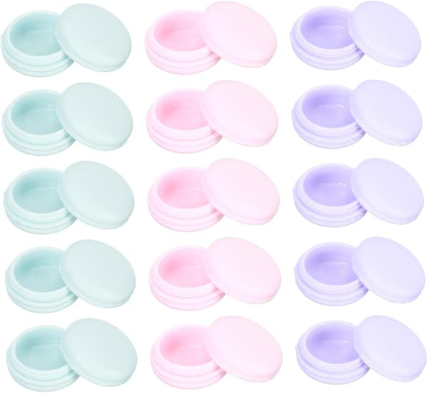 30 stk 10 ml Macaron Ansiktskremkrukker Skrue Kosmetiske Beholdere Bærbare Påfyllbare Salvekrukker