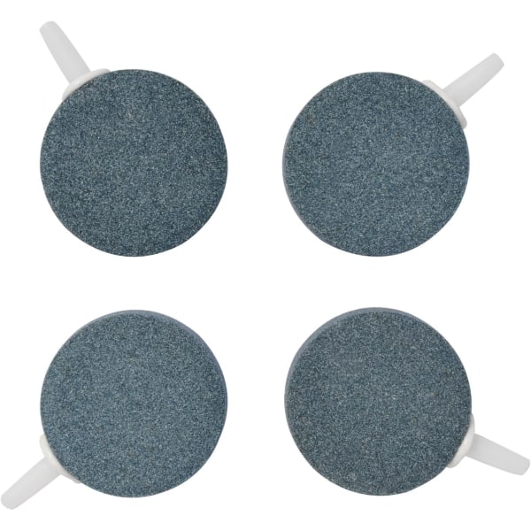 4 stk Luftstensdisker Bubbler 4cm, Oksygendiffusor Luftsten for Nano Luftpumper Fiskekummer Bøtter Små Dammer