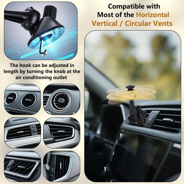 Bilventilcymbaler, Clip-On Minitrumma, Guld, 2-pack, Present till Förare & Musikälskare