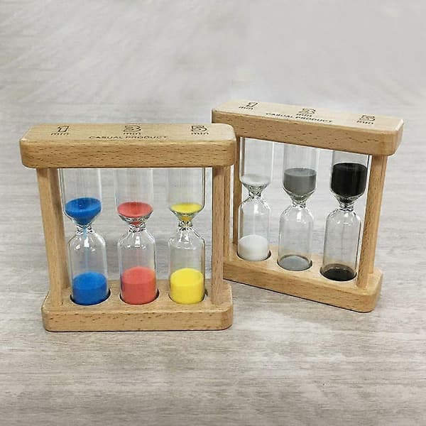 Cylindrisk glas timeglas Multifunktionel timeglas-timer Personlig skrivebordsdekoration B B