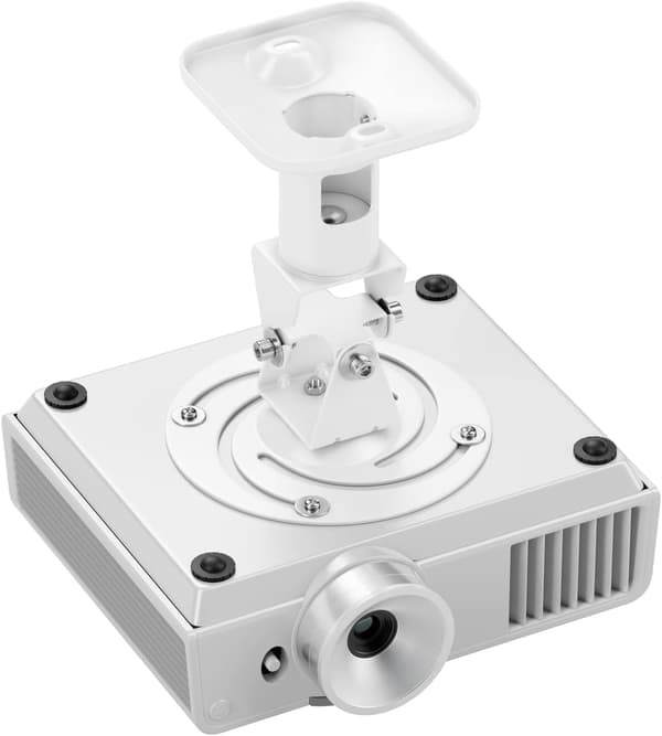 Universal ceiling mount for projector +-25° - 360° rotation - Up to 15 kg - 215 mm ceiling distance - White