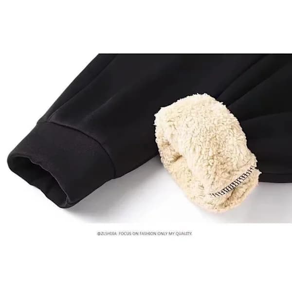 Hættetrøjer til kvinder Vinter Fleece Sweatshirt - Fuld lynlås Tyk Sherpa Foret[pl]