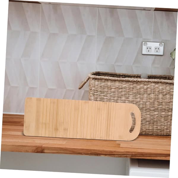 Bamboo Washboard Portable Hand Wash Board Non-slip Scrubbing Tool Ergonomic Design