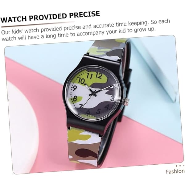 PC Camouflage Watch Justerbar barnklocka Tecknad klocka Modeklocka Cool barnklocka