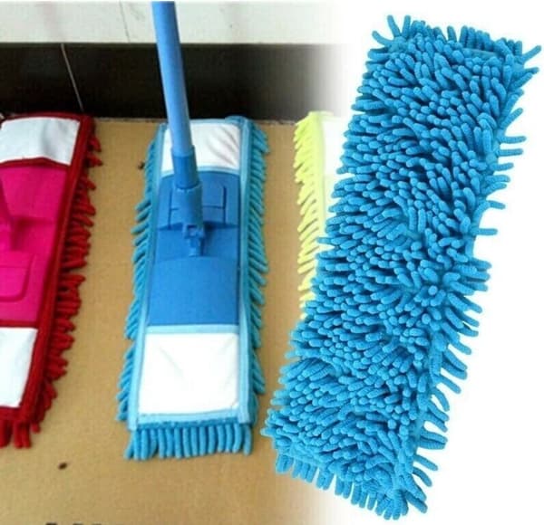 1 x Mikrofibermopp Påfyllingshoder Støv Gulvklut Rengjøring Vaskbare Puter Mopphode (Blandede Farger)