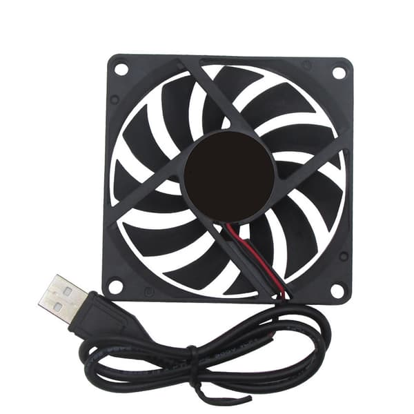 1 st 5V 0,25A 80mm 80 x 10mm 8cm DC Borstlös USB-anslutning för