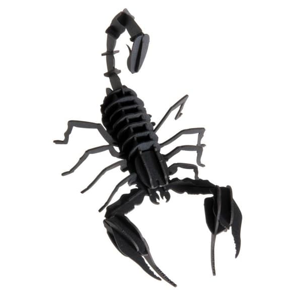 Fridolin - 3D papirmodel Skorpion Sort Svart