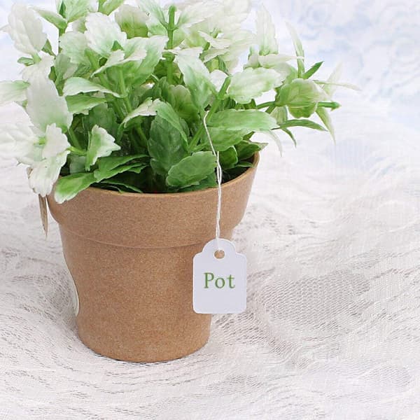500 stk smykkeprislapper, prislapper, hvite etiketter med snor 1,3*2,3cm 1.3*2.3cm