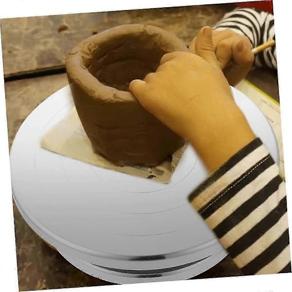 Pottery Turntable Tool for Pottery Turntable for Cake Stand Aluminum Rotating Cake Stand Rotating Paper Cups 15cm js