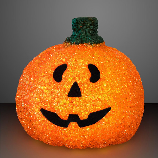 Lysende Glad Jack O Lantern Gresskardekorasjon Utendørs Hjemmedekor Halloween Lampepynt Oransje