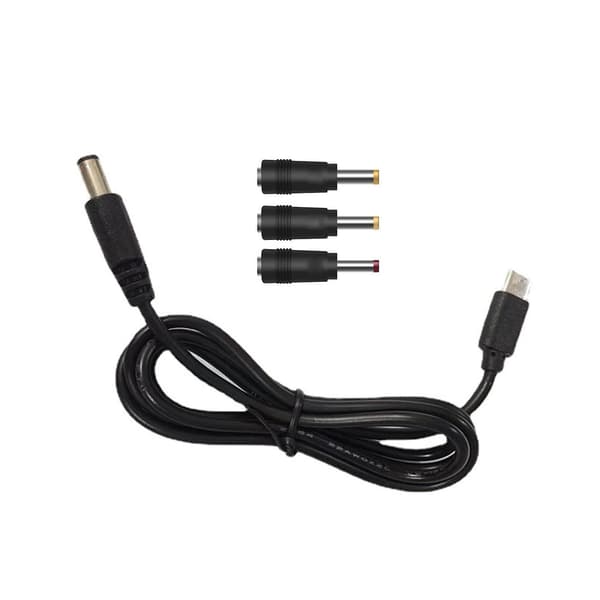 USB C PD till 12V 2.5/3.5/4.0/5.5mm Strömförsörjningskabel för Dot 3/4
