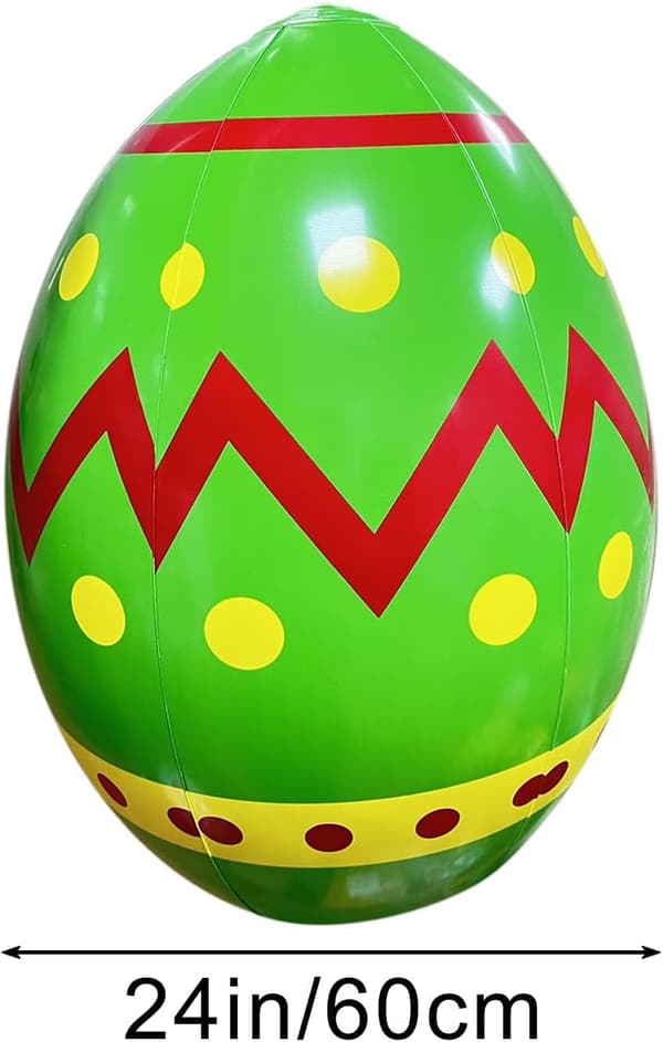 wxsp Inflatable Easter Egg Decorations, Inflatable Easter Eggs - Inflatable Easter Garden Decorations, Easter Eggs Built-in Happy Easter Yard Blower