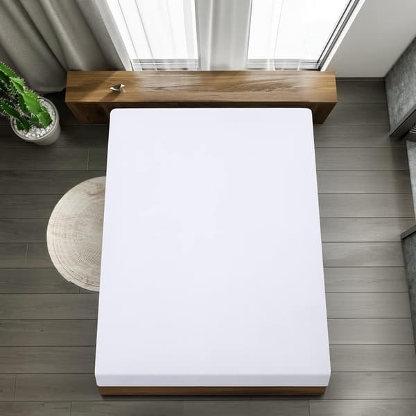 Fitted Sheet - White, 140 x 200 cm - 35 cm Corner for Thick Mattress - Brushed Microfiber Polyester 140*200+35cm 140*200+35cm