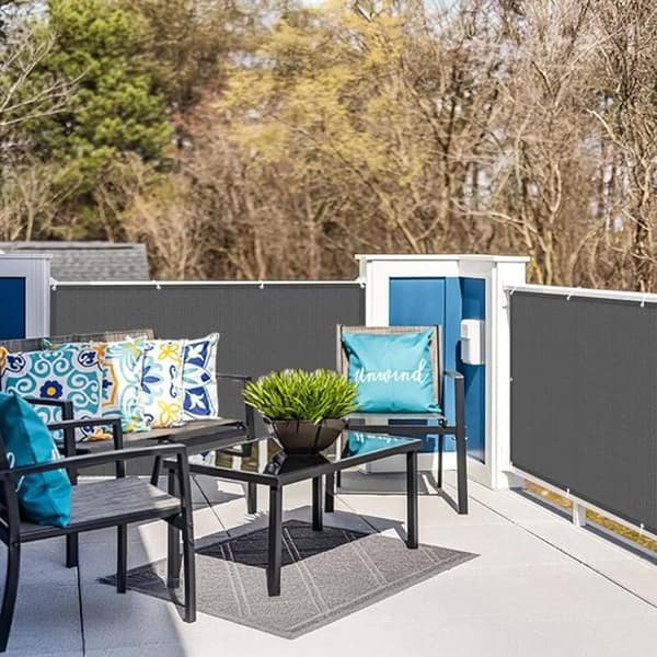 Balcony Privacy Screen 100x300cm, Waterproof Privacy Screen (PES), Opaque UV Protection