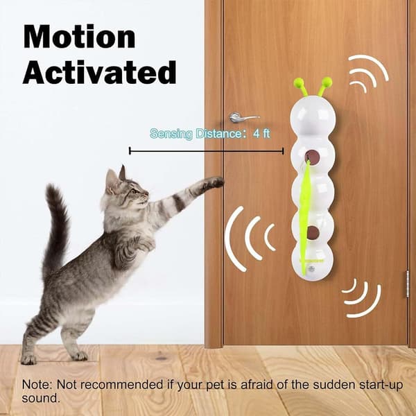 Interactive Caterpillar Cat Toy - Smart Rechargeable Automatic Motion Toy for Indoor Cats, Bite-Resistant & Relieves Boredom